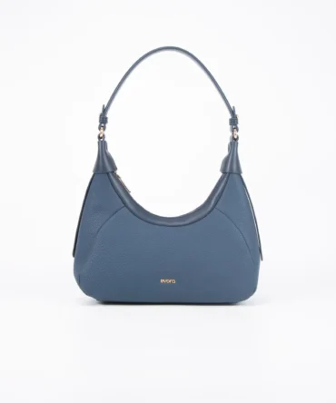 A petite women's handbag with an elegant design - blue
