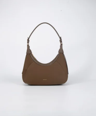 A petite women's handbag with an elegant design - coffee